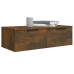 Armarios de pared 2 uds contrachapada roble ahumado 68x30x20 cm