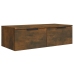 Armarios de pared 2 uds contrachapada roble ahumado 68x30x20 cm