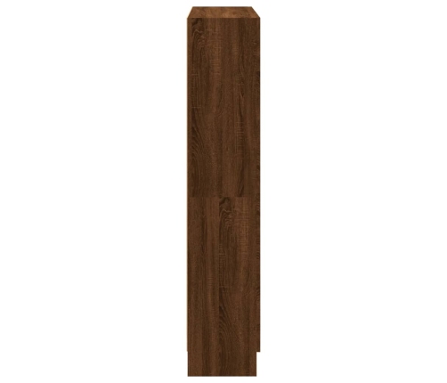 Estantería madera contrachapada marrón roble 82,5x30,5x150 cm