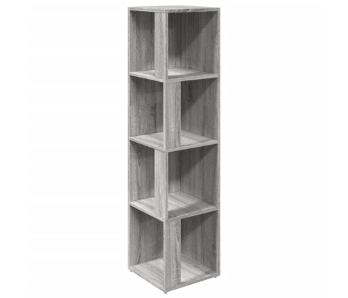 Mueble esquina madera contrachapada gris Sonoma 33x33x132 cm