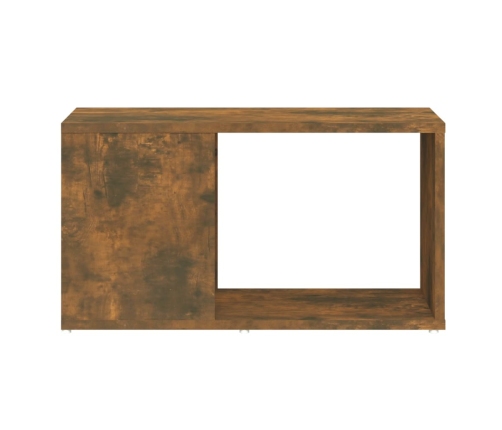 Mueble para TV madera contrachapada roble ahumado 60x24x32 cm