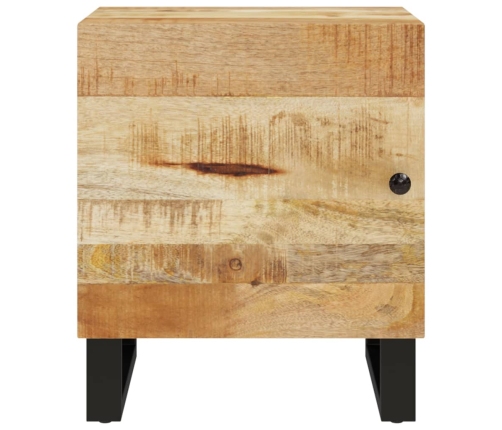 Mesita de noche de madera maciza de mango 40x33x46 cm