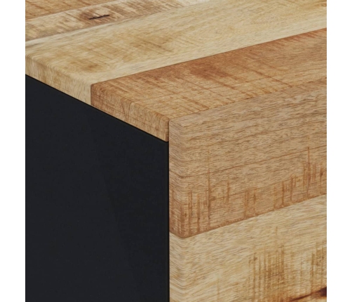 Mesita de noche de madera maciza de mango 40x33x46 cm