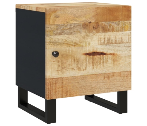 Mesita de noche de madera maciza de mango 40x33x46 cm