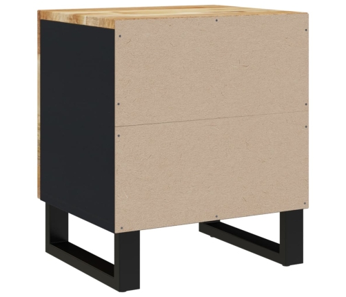 vidaXL Mesitas de noche 2 uds madera maciza de mango 40x33x46 cm