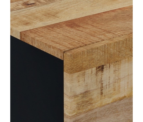 vidaXL Mesita de noche de madera maciza de mango 40x33x46 cm