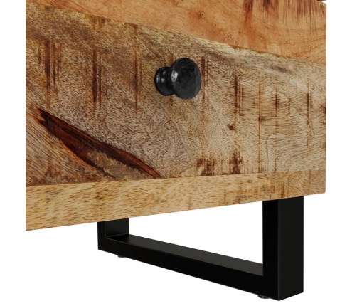 vidaXL Mesita de noche de madera maciza de mango 40x33x46 cm