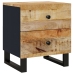 Mesitas de noche 2 uds madera maciza de mango 40x33x46 cm