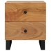 Mesitas de noche 2 uds madera maciza de acacia 40x33x46 cm