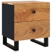 Mesitas de noche 2 uds madera maciza de acacia 40x33x46 cm