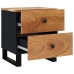 Mesitas de noche 2 uds madera maciza de acacia 40x33x46 cm