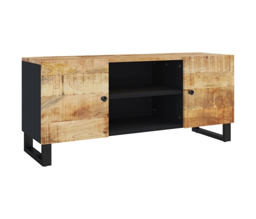 Mueble de TV madera maciza de mango 105x33x46 cm