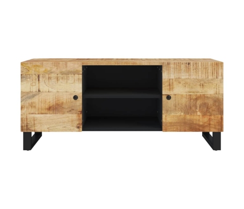 Mueble de TV madera maciza de mango 105x33x46 cm