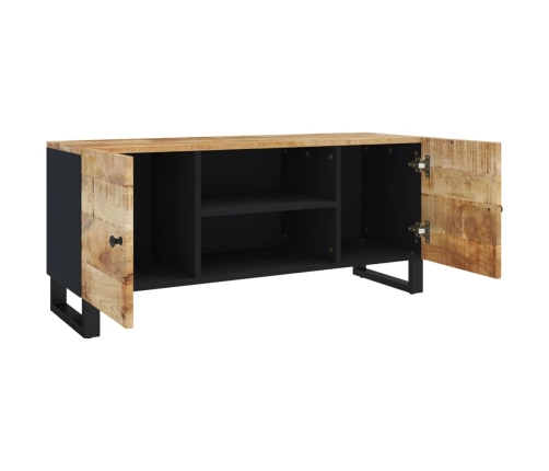 Mueble de TV madera maciza de mango 105x33x46 cm