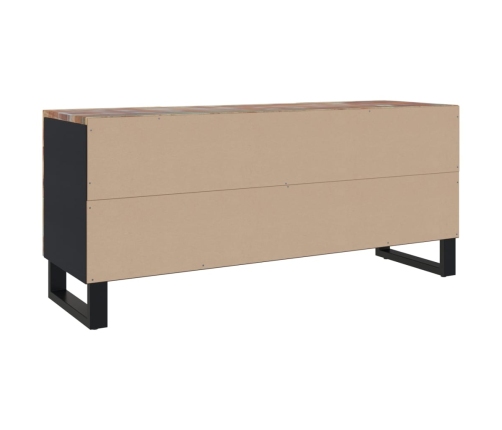 Mueble de TV madera maciza reciclada 105x33x46 cm