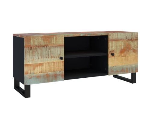 Mueble de TV madera maciza reciclada 105x33x46 cm