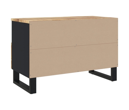 Mueble de TV madera maciza de mango 70x33x46 cm