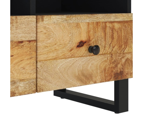 Mueble de TV madera maciza de mango 70x33x46 cm