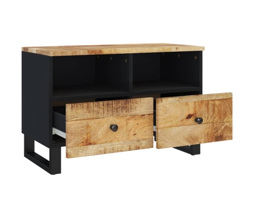 Mueble de TV madera maciza de mango 70x33x46 cm