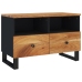 Mueble de TV madera maciza de acacia 70x33x46 cm