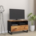 Mueble de TV madera maciza de acacia 70x33x46 cm