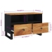 Mueble de TV madera maciza de acacia 70x33x46 cm