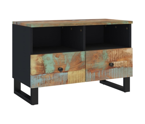 Mueble de TV madera maciza reciclada 70x33x46 cm