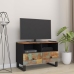 Mueble de TV madera maciza reciclada 70x33x46 cm