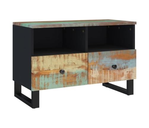 Mueble de TV madera maciza reciclada 70x33x46 cm