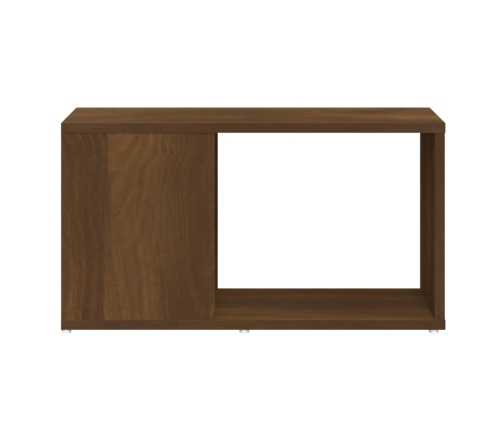 Mueble de TV madera contrachapada marrón roble 60x24x32 cm