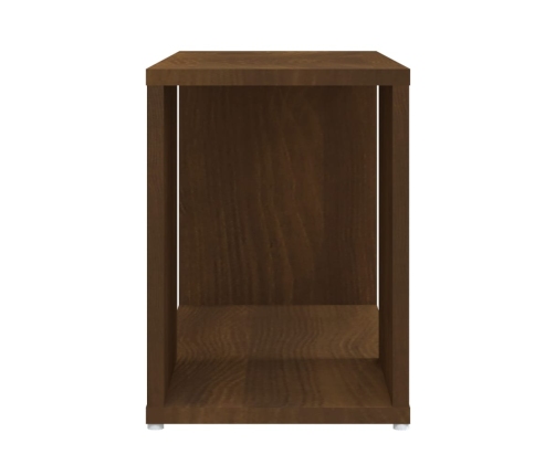 Mueble de TV madera contrachapada marrón roble 60x24x32 cm