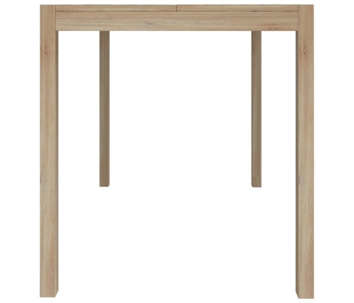 vidaXL Mesa de comedor madera maciza de acacia 110x70x75 cm