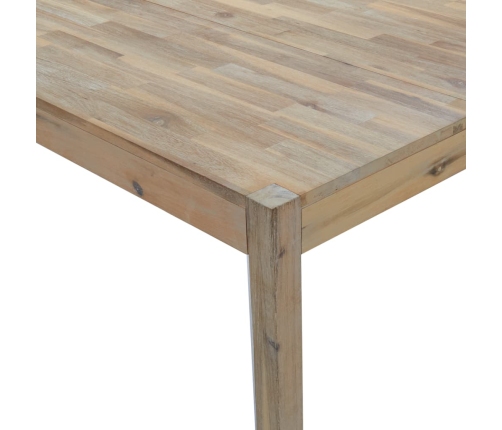 vidaXL Mesa de comedor madera maciza de acacia 110x70x75 cm