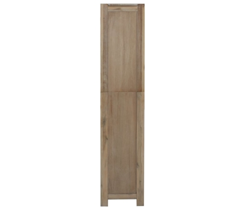 Estantería de 5 nieveles madera maciza de acacia 80x30x140 cm