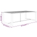 Set muebles de jardín 6 pzas y cojines aluminio gris antracita