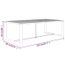 Set muebles de jardín 6 pzas y cojines aluminio gris antracita