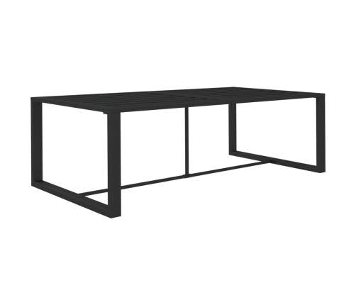 Set muebles de jardín 7 pzas y cojines aluminio gris antracita