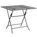 Set de comedor de jardín 3 pzas malla metal expandido antracita