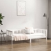 Sofá cama sin colchón madera maciza de pino blanco 90x190 cm