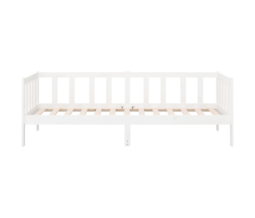 Sofá cama sin colchón madera maciza de pino blanco 90x190 cm