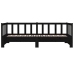 Sofá cama extraíble sin colchón negro 2x(90x190) cm