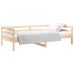 Sofá cama sin colchón madera maciza de pino 80x200 cm