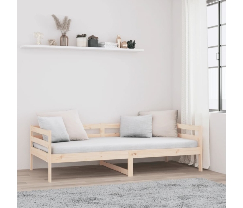 Sofá cama sin colchón madera maciza de pino 80x200 cm