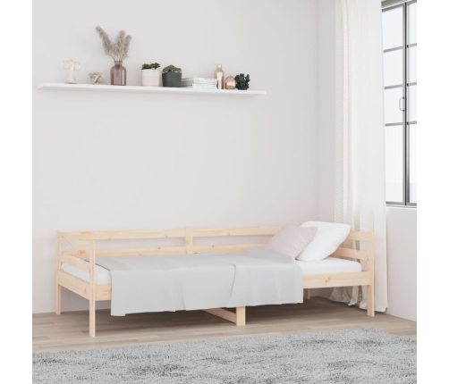 Sofá cama sin colchón madera maciza de pino 80x200 cm