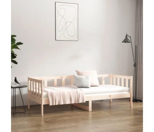 Sofá cama sin colchón madera maciza de pino 80x200 cm