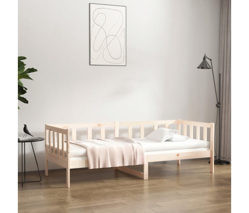 Sofá cama sin colchón madera maciza de pino 80x200 cm