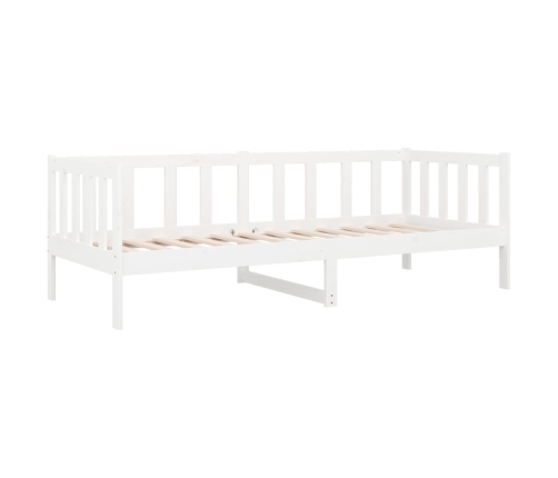 Sofá cama sin colchón madera maciza de pino blanco 80x200 cm