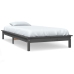 Estructura de cama madera maciza de pino gris 90x200 cm