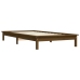 Estructura de cama madera maciza pino marrón miel 90x200 cm