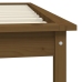 Estructura de cama madera maciza pino marrón miel 90x200 cm